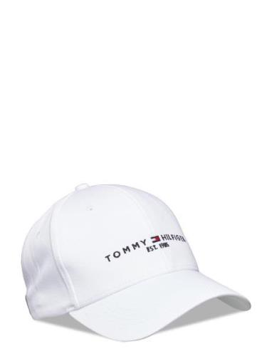 Th Established Cap Accessories Headwear Caps White Tommy Hilfiger