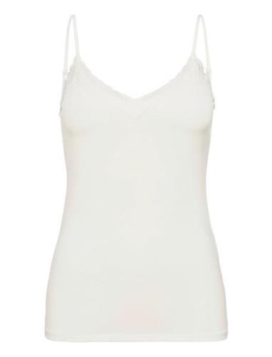 Pckate Lace Singlet Jrs Noos Top White Pieces