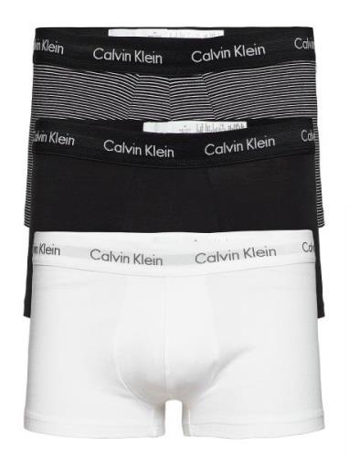 Low Rise Trunk 3Pk Boxershorts White Calvin Klein