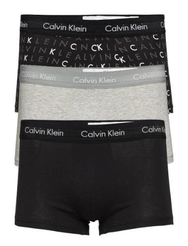 Low Rise Trunk 3Pk Boxershorts Black Calvin Klein