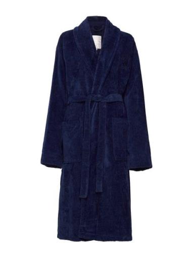 Hotel Velour Robe Morgenkåbe Blue Lexington Home