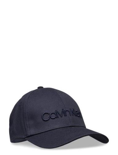 Calvin Embroidery Bb Cap Accessories Headwear Caps Blue Calvin Klein