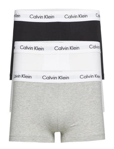 Low Rise Trunk 3Pk Boxershorts Grey Calvin Klein