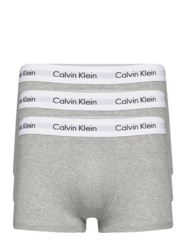 3P Low Rise Trunk Boxershorts Grey Calvin Klein