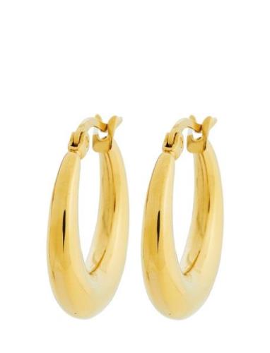 Flow Hoops S Accessories Jewellery Earrings Hoops Gold Edblad