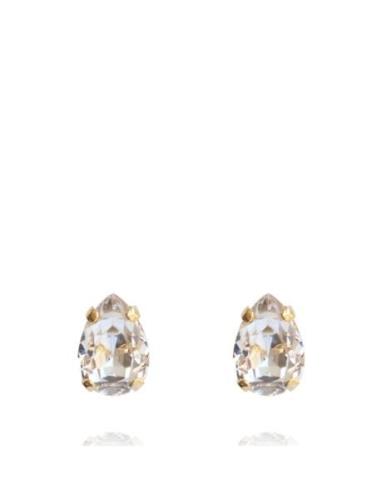 Petite Drop Stud Earring Gold Accessories Jewellery Earrings Studs Gol...
