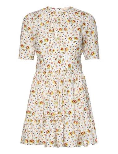 Poplin Mini Dress Kort Kjole Multi/patterned By Ti Mo