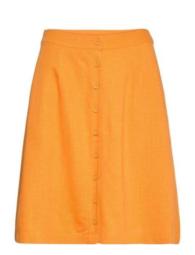 Slfgulia Hw Short Skirt B Kort Nederdel Orange Selected Femme