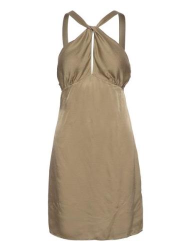 Line Short Dress 12887 Kort Kjole Khaki Green Samsøe Samsøe