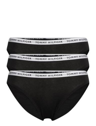 3P Bikini Trusser, Tanga Briefs Black Tommy Hilfiger
