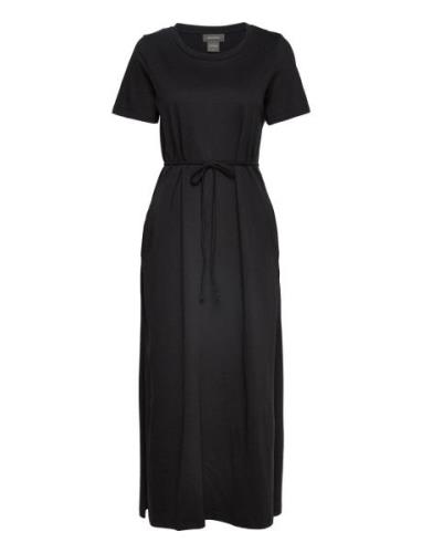 Orika Maxi Tee Dress Maxikjole Festkjole Black Residus