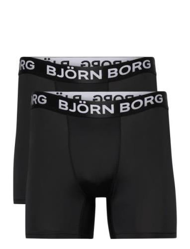 Performance Boxer 2P Boxershorts Black Björn Borg