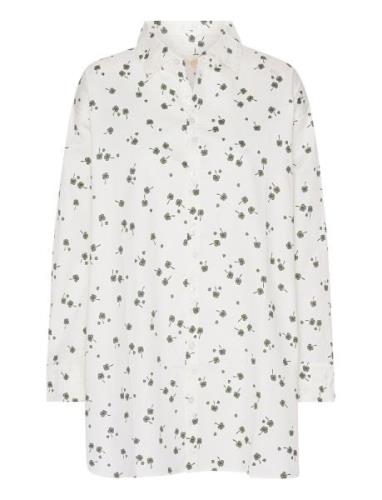 Pyjamas Skjorte Top White Finenord