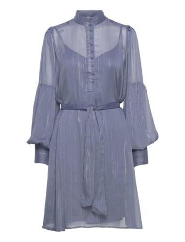 Senna Chanelle Dress Kort Kjole Blue Bruuns Bazaar
