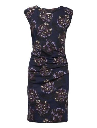 Kamalino India Dress Kort Kjole Navy Kaffe