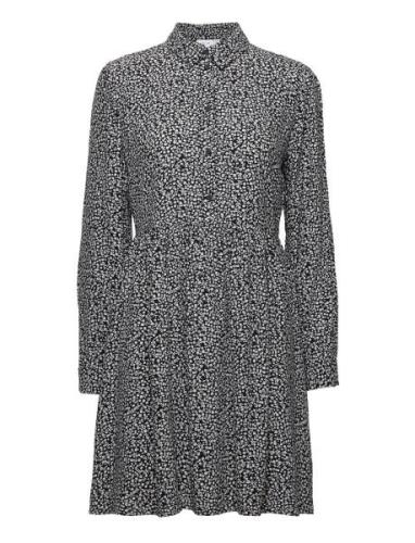 Vifini L/S Shirt Dress/Su - Noos Kort Kjole Grey Vila