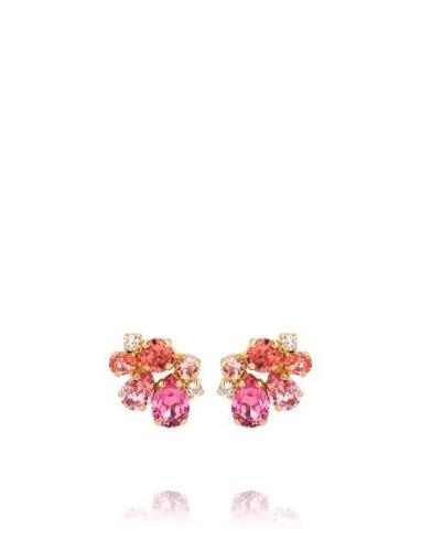 Katie Earrings Gold Accessories Jewellery Earrings Studs Pink Caroline...
