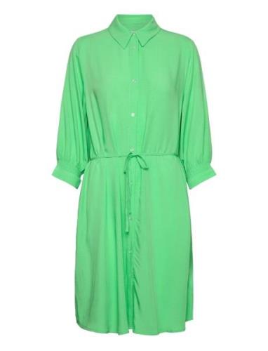 Srelianna Shirt Dress Kort Kjole Green Soft Rebels