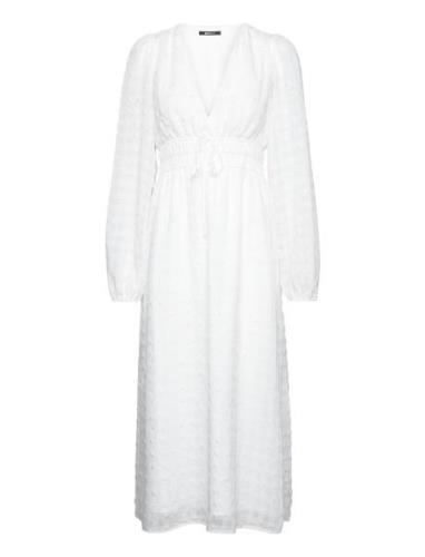 Misty Midi Dress Maxikjole Festkjole White Gina Tricot
