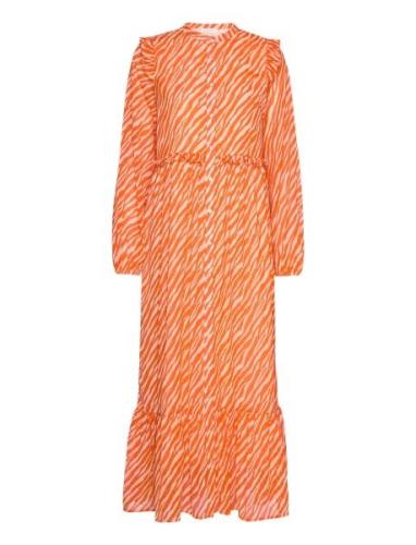 Genny Recycled Maxi Dress Maxikjole Festkjole Orange Notes Du Nord
