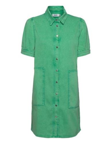 Ivy-Lavina Dress St Color Kort Kjole Green IVY Copenhagen