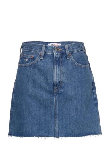 Mom Mid Skirt Bg4032 Kort Nederdel Blue Tommy Jeans