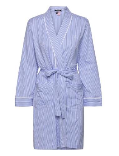 Lrl Kimono Wrap Robe Morgenkåbe Blue Lauren Ralph Lauren Homewear