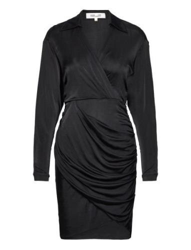 Dvf Troian Dress Kort Kjole Black Diane Von Furstenberg