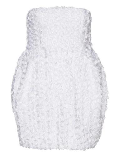 3D Flower Mini Dress Kort Kjole White ROTATE Birger Christensen
