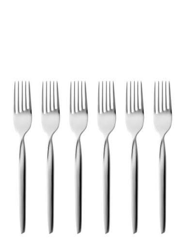 Kagegaffel Twist 16 Cm 6 Stk. Blank Stål Home Tableware Cutlery Forks ...