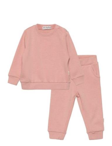 Sweat Set  Sets Sweatsuits Pink Minymo