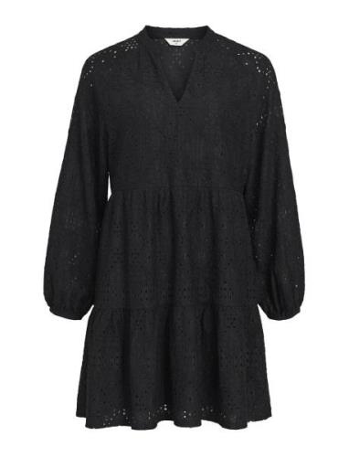 Objfeodora Gia L/S Dress Noos Kort Kjole Black Object