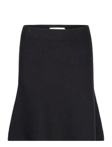 Doddiekb Knit Skirt Kort Nederdel Black Karen By Simonsen