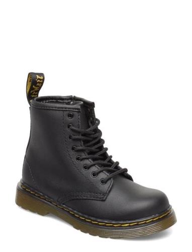 1460 T Black Patent Lamper Boots Støvler Black Dr. Martens