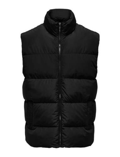 Onsmelvin Life Puffer Vest Otw Vd Vest Black ONLY & SONS