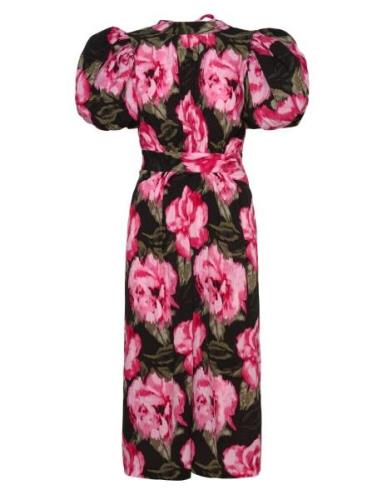 Jacquard Bell Maxi Dress Maxikjole Festkjole Pink ROTATE Birger Christ...