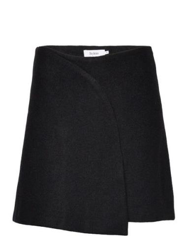 Busseto Skirt Kort Nederdel Black Stylein