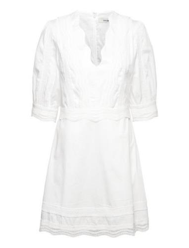 Mini Length Dress Kort Kjole White IVY OAK