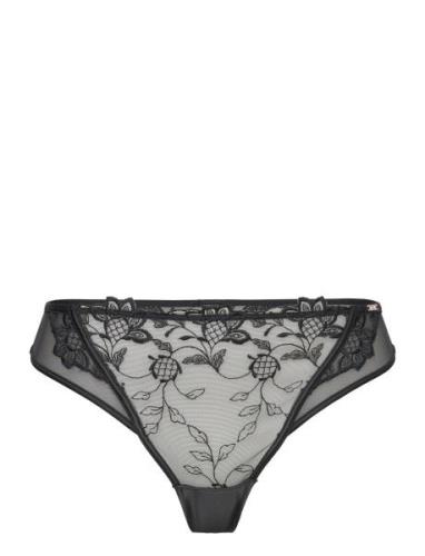 Inga Hl String R G-streng Undertøj Black Hunkemöller