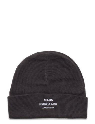 Isak Logo Ambas Beanie Accessories Headwear Beanies Black Mads Nørgaar...