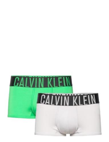 Low Rise Trunk 2Pk Boxershorts Green Calvin Klein