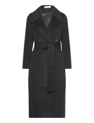 Robyn Double Wool Coat Outerwear Coats Winter Coats Black Marville Roa...