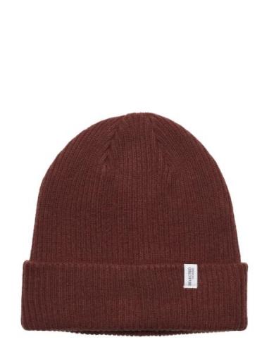 Slhcray Beanie Accessories Headwear Beanies Burgundy Selected Homme