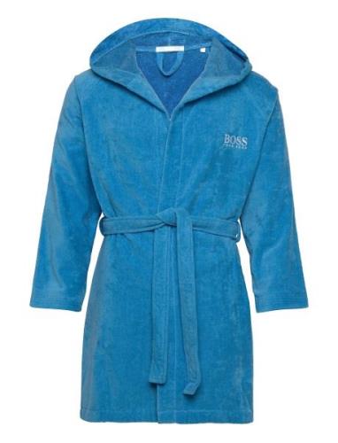 Plain Bath Robe Morgenkåbe Blue Boss Home