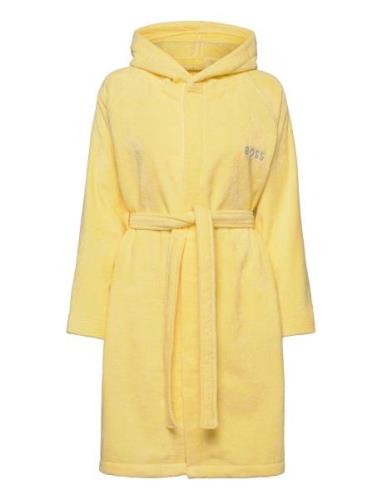 Plain Bath Robe Morgenkåbe Yellow Boss Home