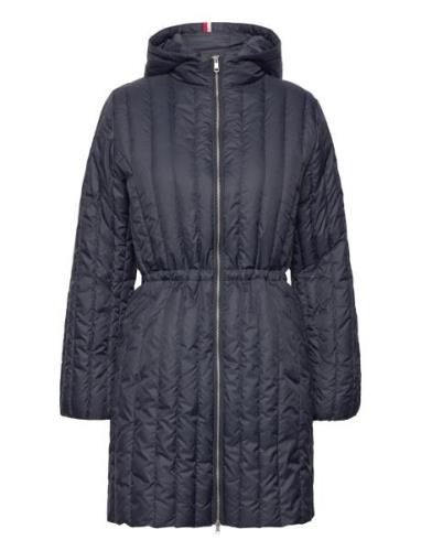 Feminine Lw Down Coat Foret Jakke Navy Tommy Hilfiger