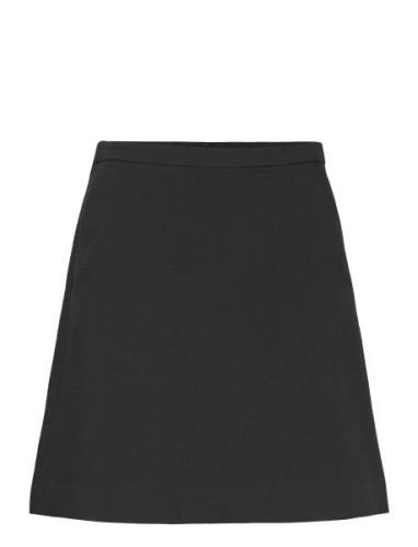 Slcorinne Aline Skirt Kort Nederdel Black Soaked In Luxury