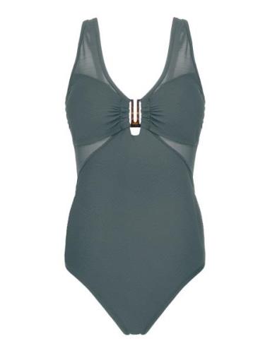 Sunyani/Shaping Shaping Swimsuit Badedragt Badetøj Green Dorina