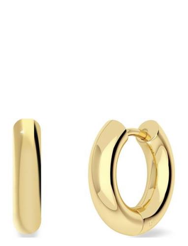 Chunky Hoops Gold Accessories Jewellery Earrings Hoops Gold Edblad