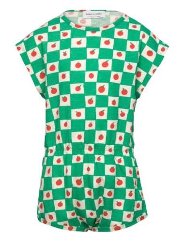 Tomato All Over Playsuit Bodysuits Short-sleeved Green Bobo Choses